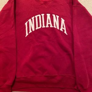 Indians University crew neck.